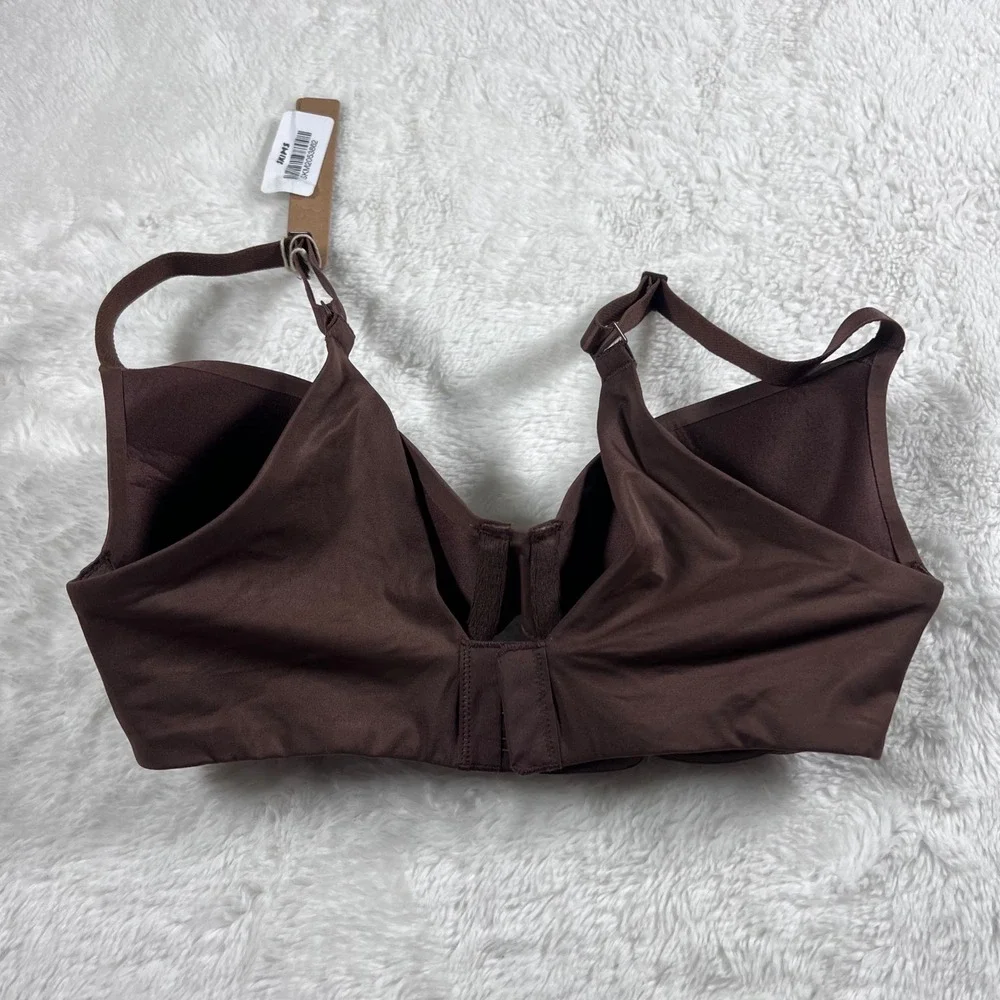 SKIMS Smoothing Intimates Full Coverage Lightly‎ Lined Bra Cocoa 32C BA-TSH-4655